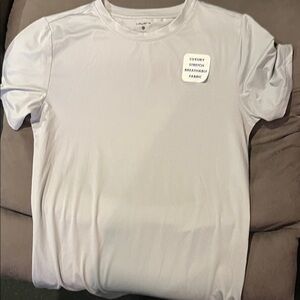 Kids Short Sleeve Tee in Light Gray